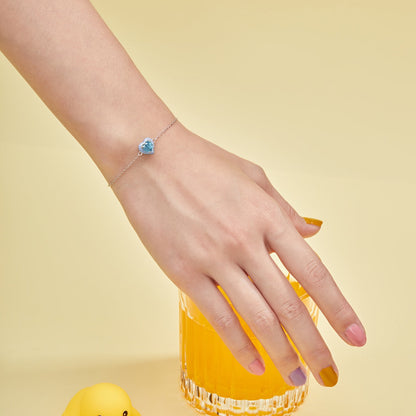 [Lumi Jewellery]Sparkling Romantic Heart Shape Lover Bracelet