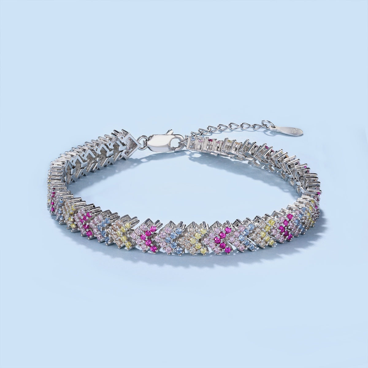 [Lumi Jewellery]Ornate Sparkling Round Cut Party Bracelet