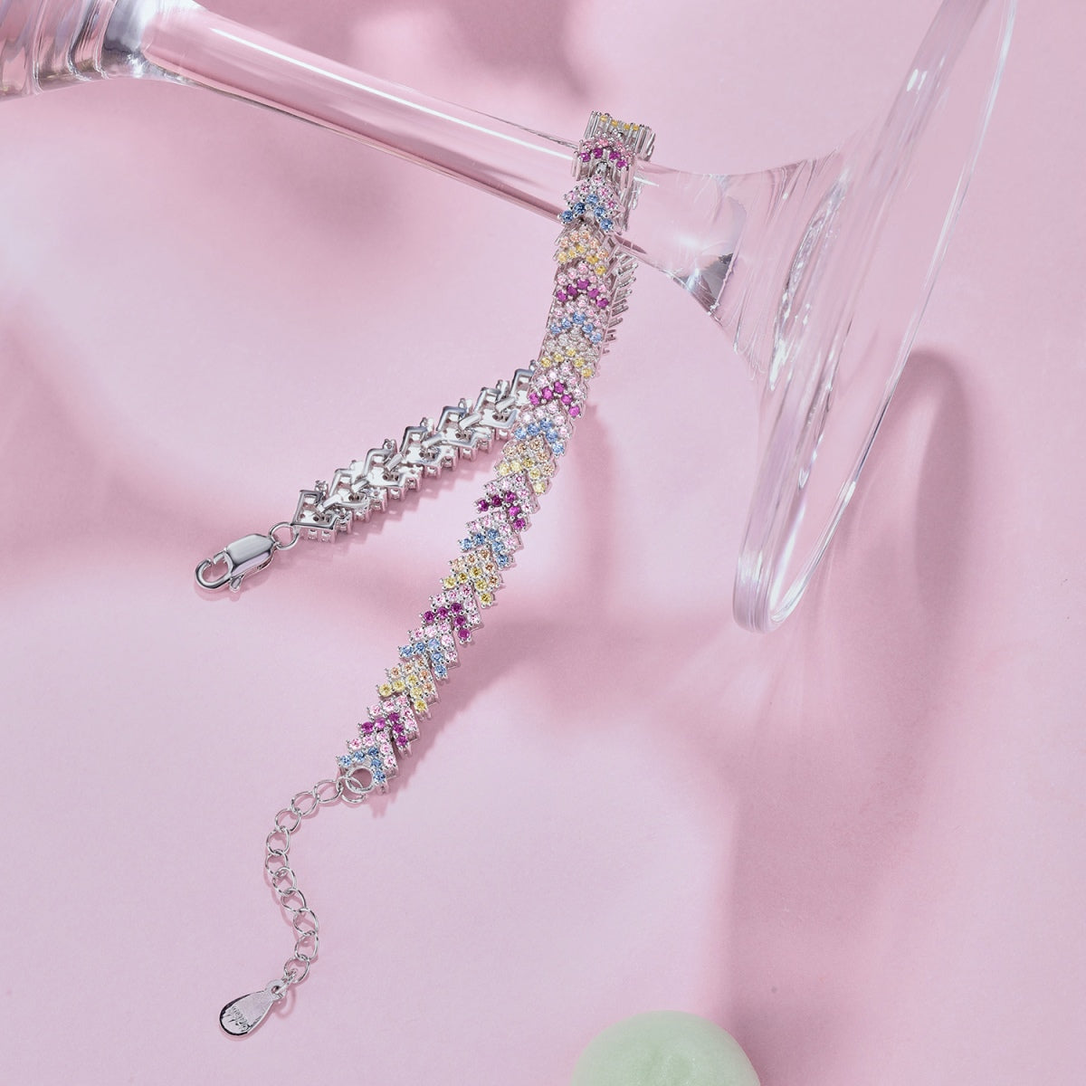[Lumi Jewellery]Ornate Sparkling Round Cut Party Bracelet
