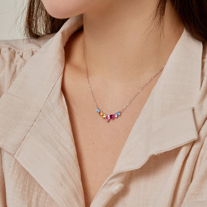[Lumi Jewellery]Dainty Colorful Heart Necklace