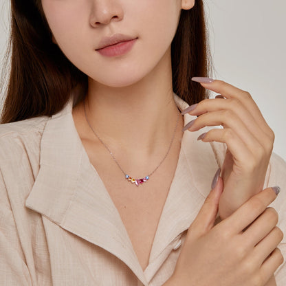 [Lumi Jewellery]Dainty Colorful Heart Necklace