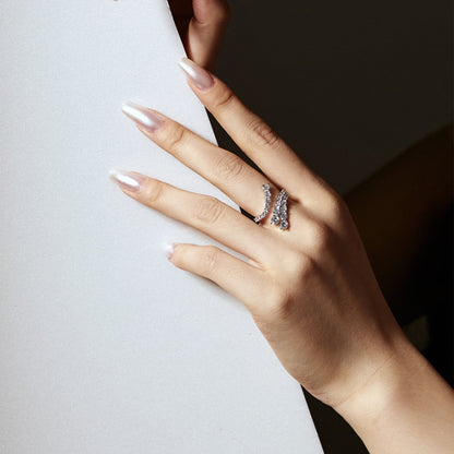 [Lumi Jewellery]Unique Vivid Snake Shape Daily Ring