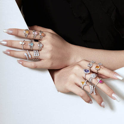 [Lumi Jewellery]Unique Vivid Snake Shape Daily Ring