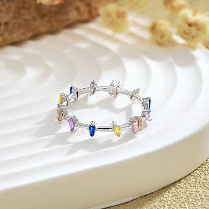 [Lumi Jewellery]Unique Trapezoid Cut Daily Ring