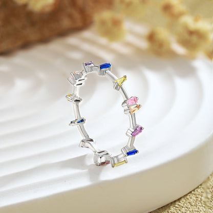 [Lumi Jewellery]Unique Trapezoid Cut Daily Ring