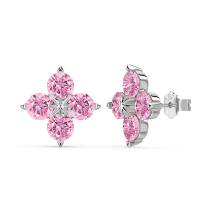 [Lumi Jewellery]Four-Leaf Clover Eight-Pointed Star Earrings
