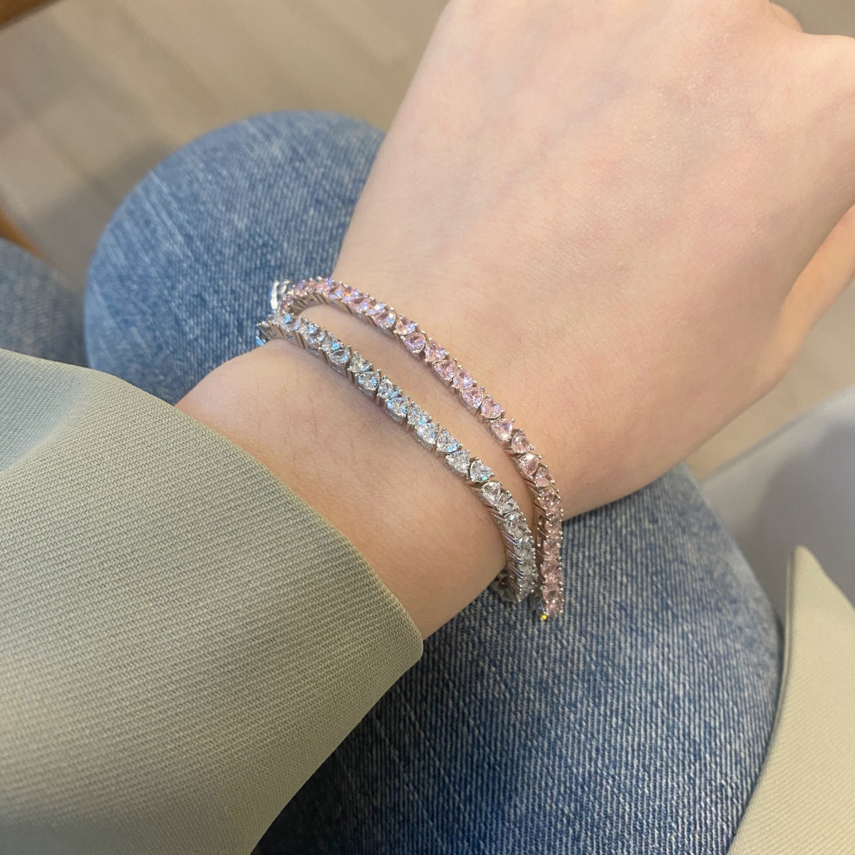 [Lumi Jewellery]Dazzling Romantic Heart Shape Lover Bracelet