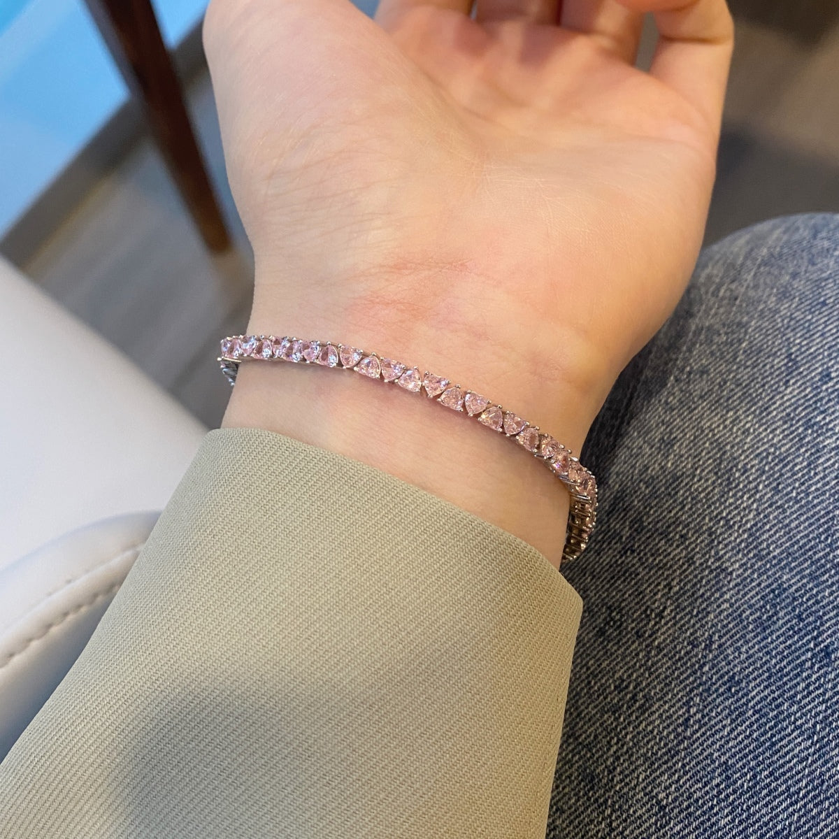 [Lumi Jewellery]Dazzling Romantic Heart Shape Lover Bracelet