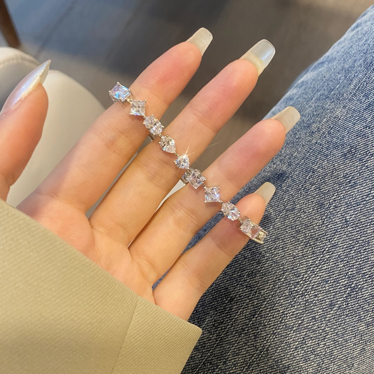 [Lumi Jewellery]Unique Exquisite Multi Cut Daily Bracelet