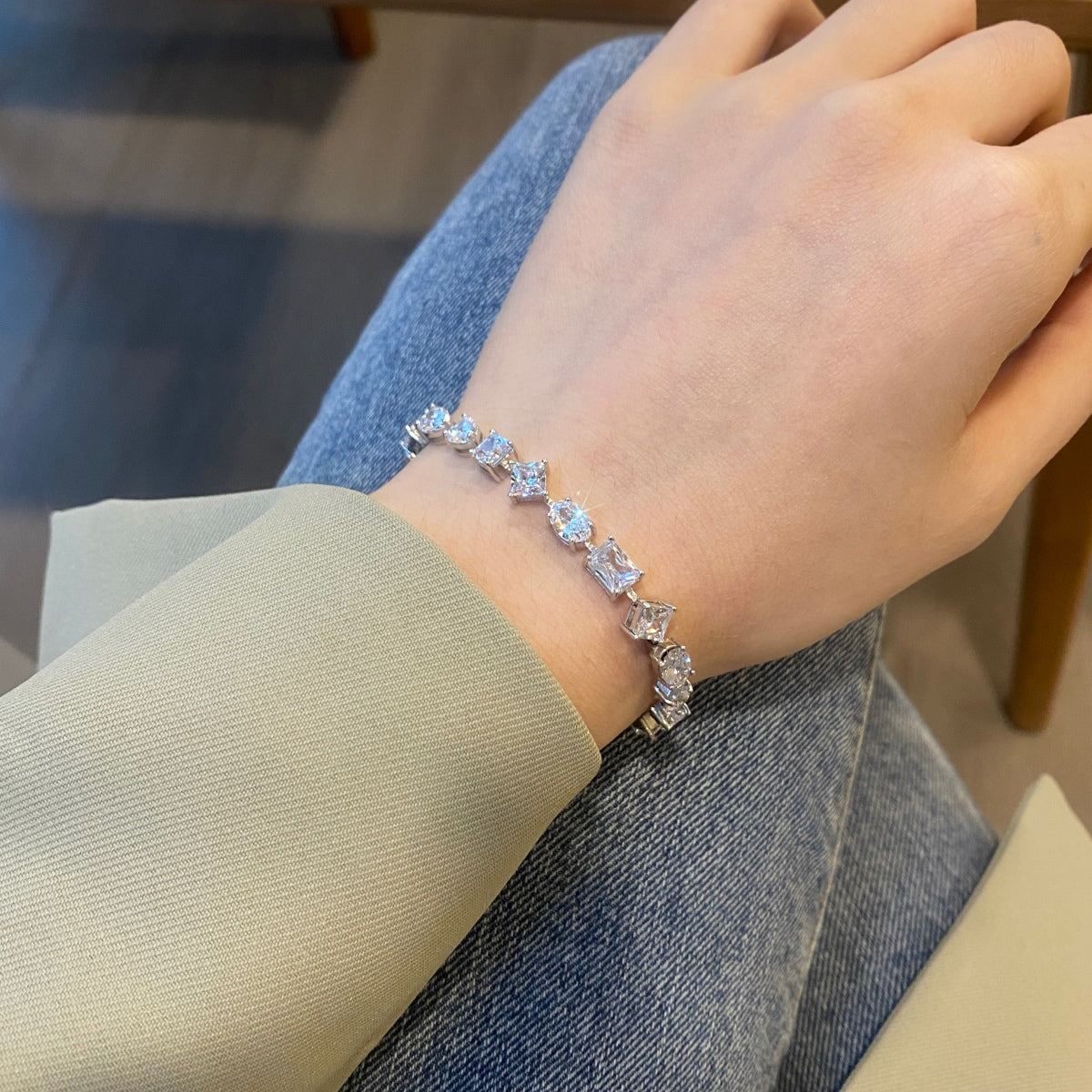 [Lumi Jewellery]Unique Exquisite Multi Cut Daily Bracelet