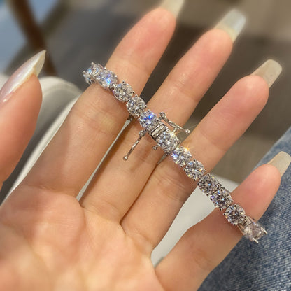 [Lumi Jewellery]0.75 Carat Dazzling Round Cut Wedding Bracelet