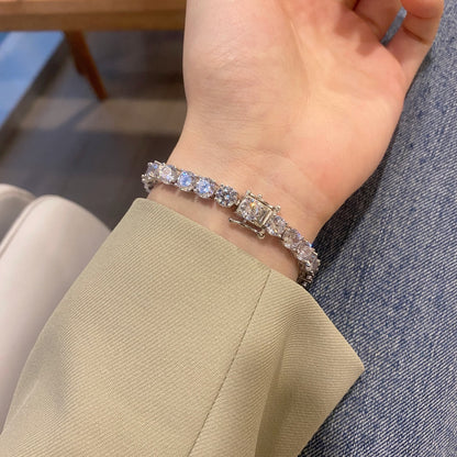 [Lumi Jewellery]0.75 Carat Dazzling Round Cut Wedding Bracelet