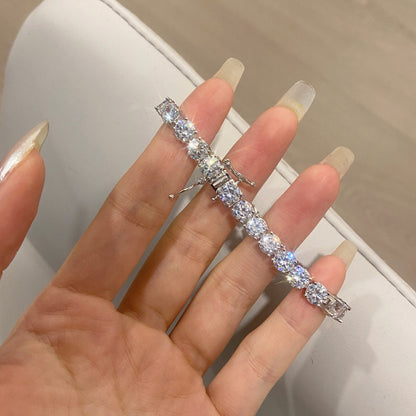 [Lumi Jewellery]Ornate Sparkling Round Cut Wedding Bracelet