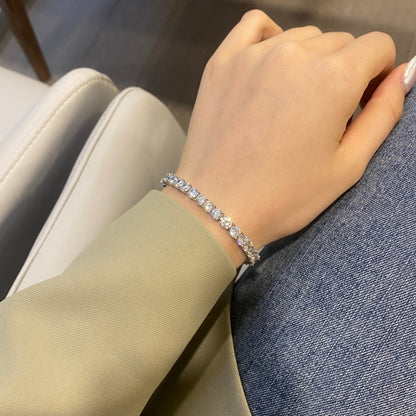 [Lumi Jewellery]Ornate Sparkling Round Cut Wedding Bracelet