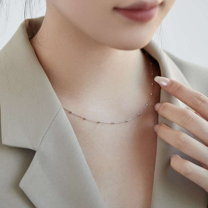 [Lumi Jewellery]Small Bead Clavicle Chain Simple Necklace