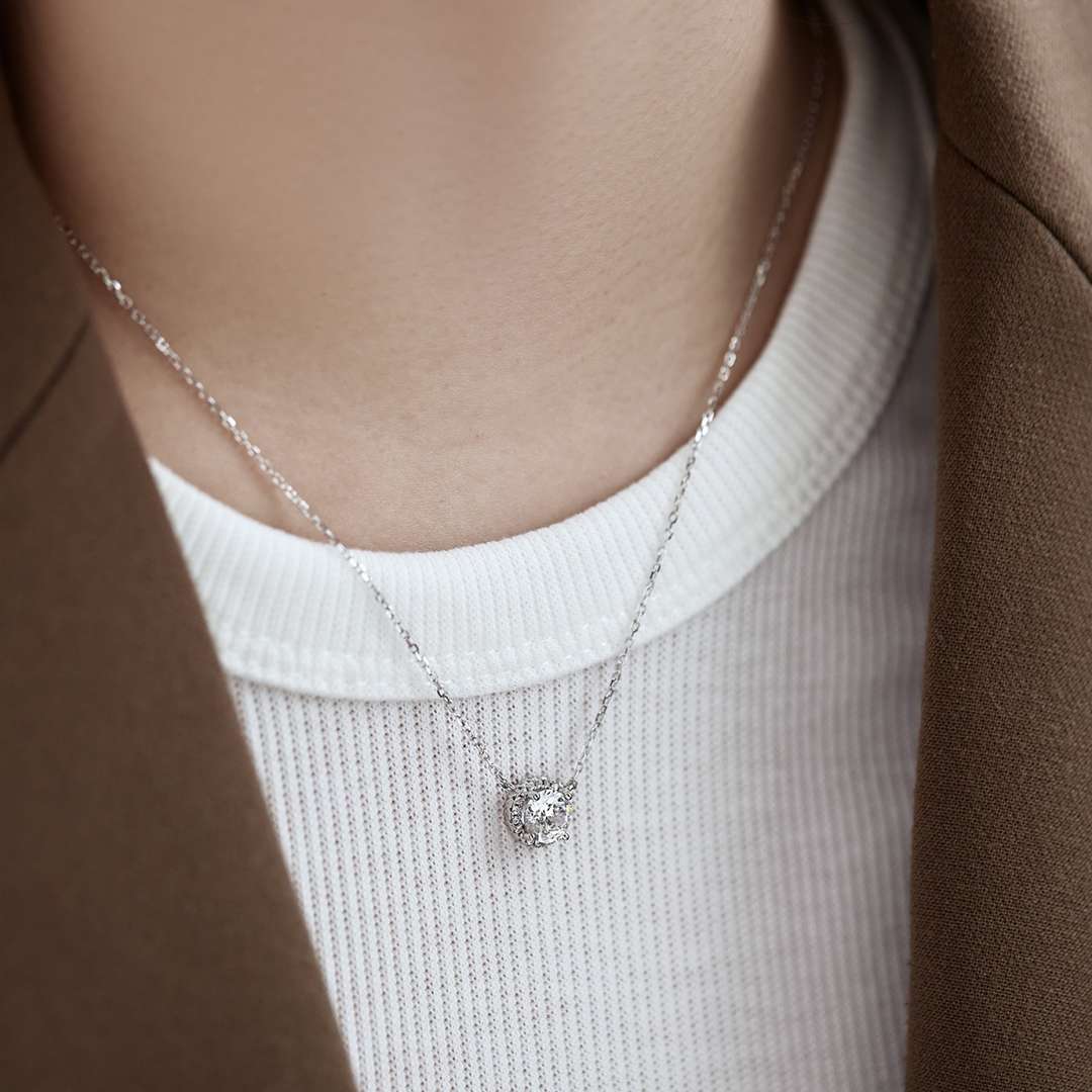 [Lumi Jewellery]Luxurious Round Cut Necklace