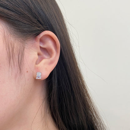 [Lumi Jewellery]Radiant Luxurious Princess Cut Daily Earrings