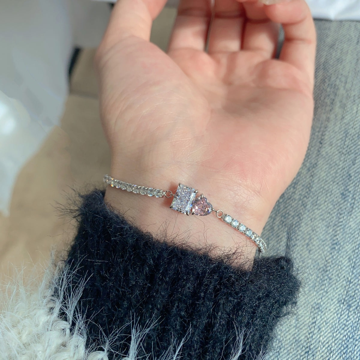 [Lumi Jewellery]Dazzling Unique Multi Shape Lover Bracelet