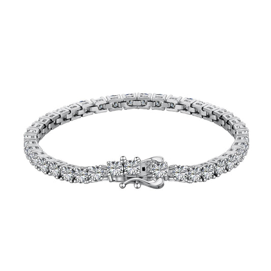 [Lumi Jewellery]Luxurious Ornate Round Cut Tennis Bracelet