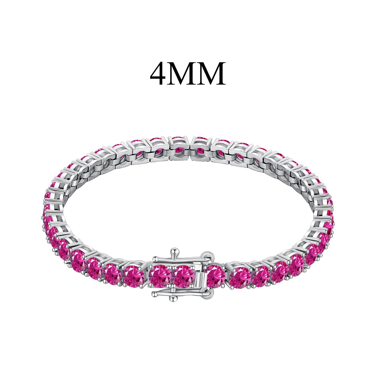 [Lumi Jewellery]Radiant Colorful Round Cut Party Bracelet