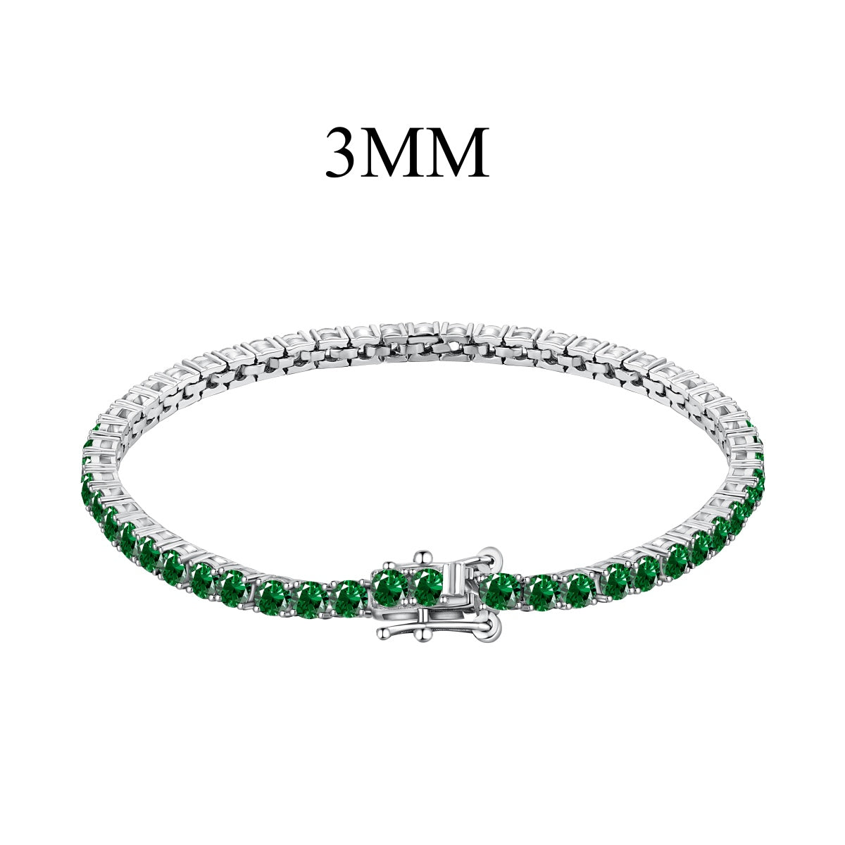 [Lumi Jewellery]Radiant Colorful Round Cut Party Bracelet
