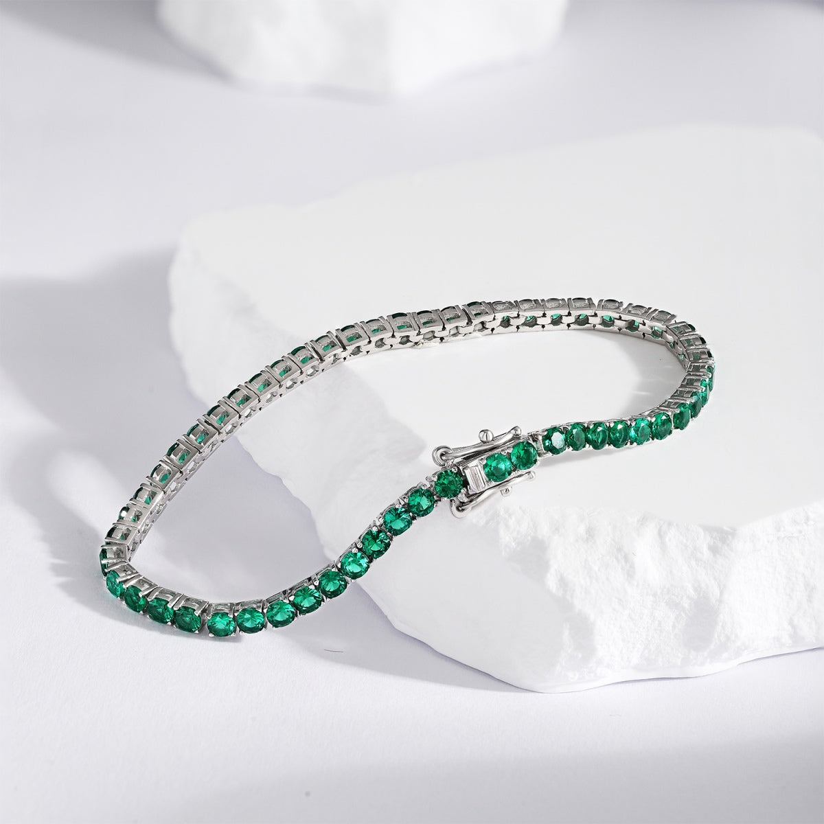 [Lumi Jewellery]Radiant Colorful Round Cut Party Bracelet