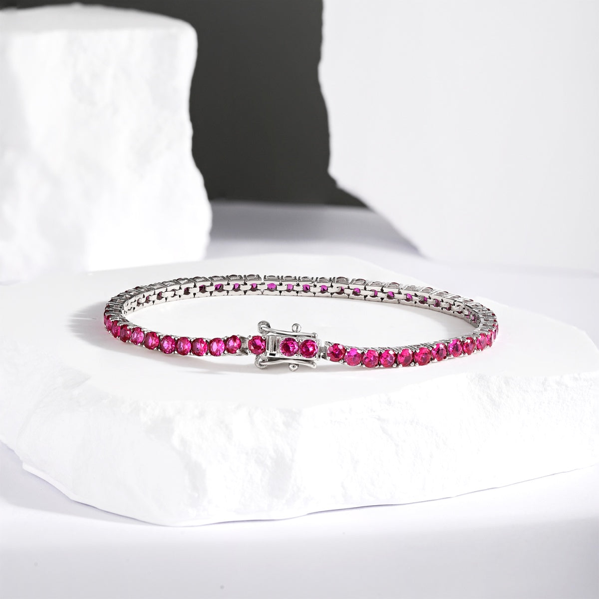 [Lumi Jewellery]Radiant Colorful Round Cut Party Bracelet
