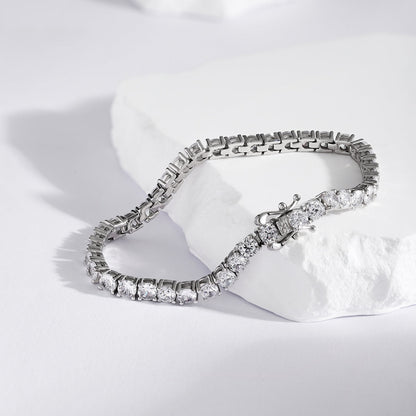 [Lumi Jewellery]Luxurious Ornate Round Cut Tennis Bracelet