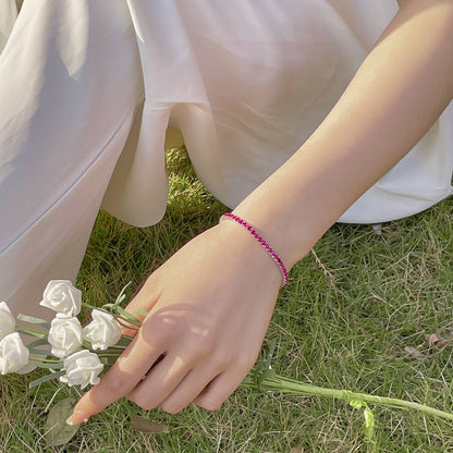 [Lumi Jewellery]Radiant Colorful Round Cut Party Bracelet