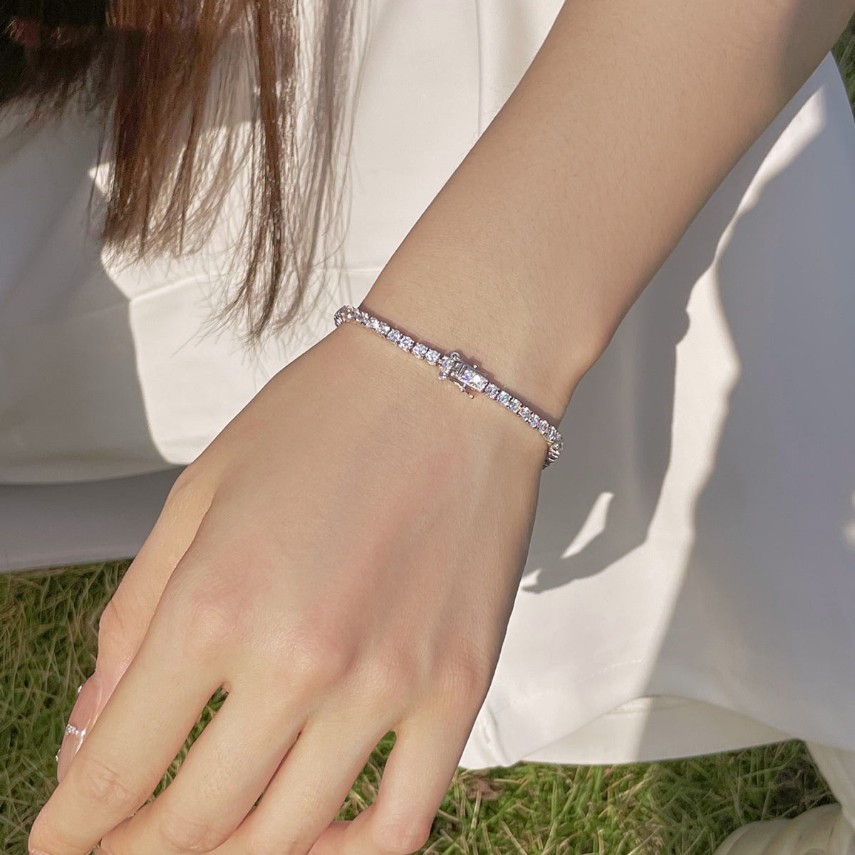 [Lumi Jewellery]Radiant Colorful Round Cut Party Bracelet