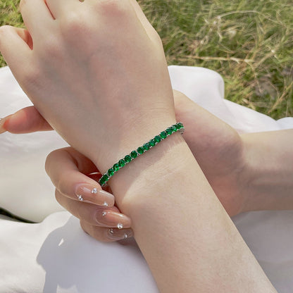 [Lumi Jewellery]Radiant Colorful Round Cut Party Bracelet