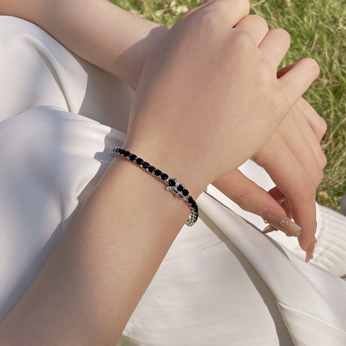 [Lumi Jewellery]Radiant Colorful Round Cut Party Bracelet