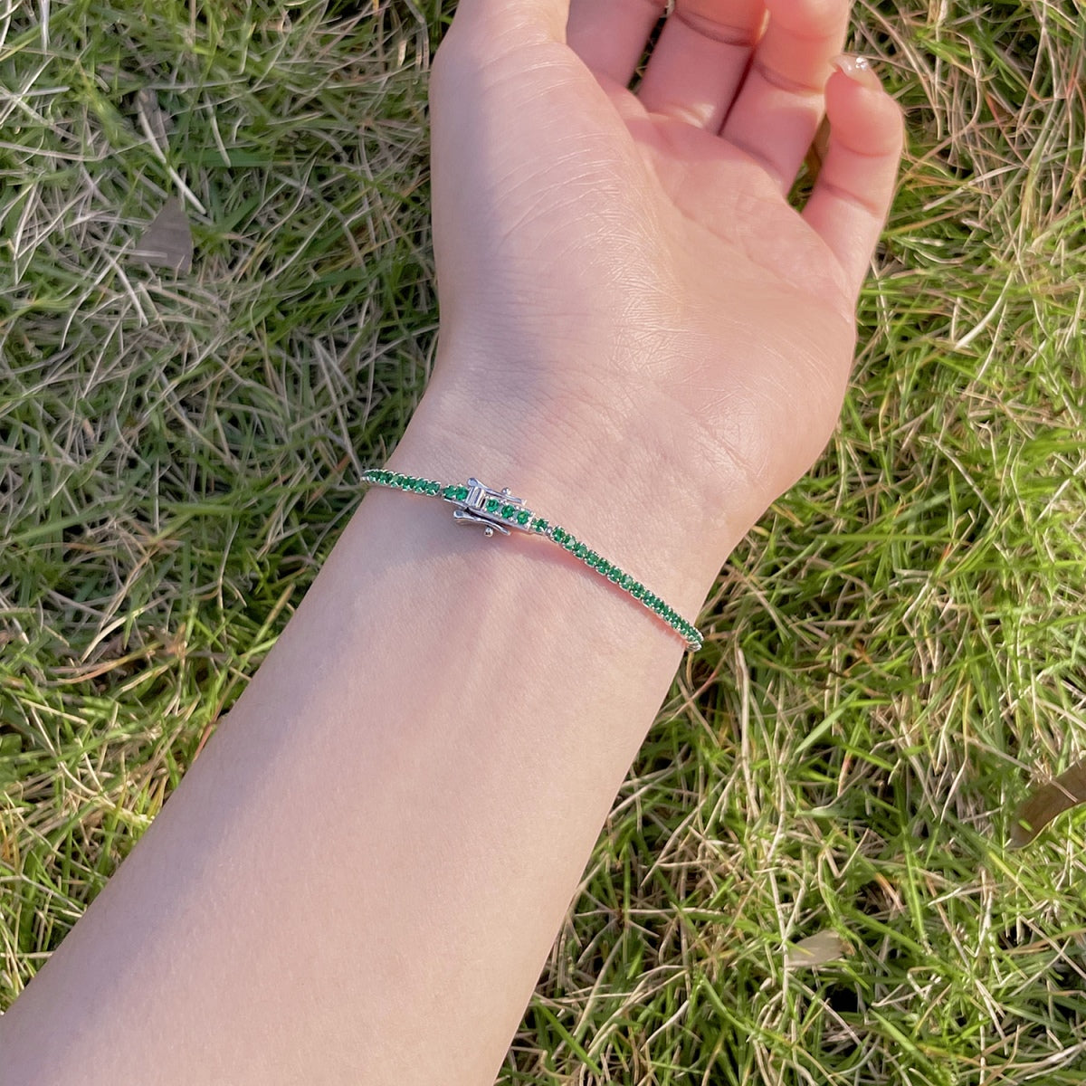 [Lumi Jewellery]Radiant Colorful Round Cut Party Bracelet