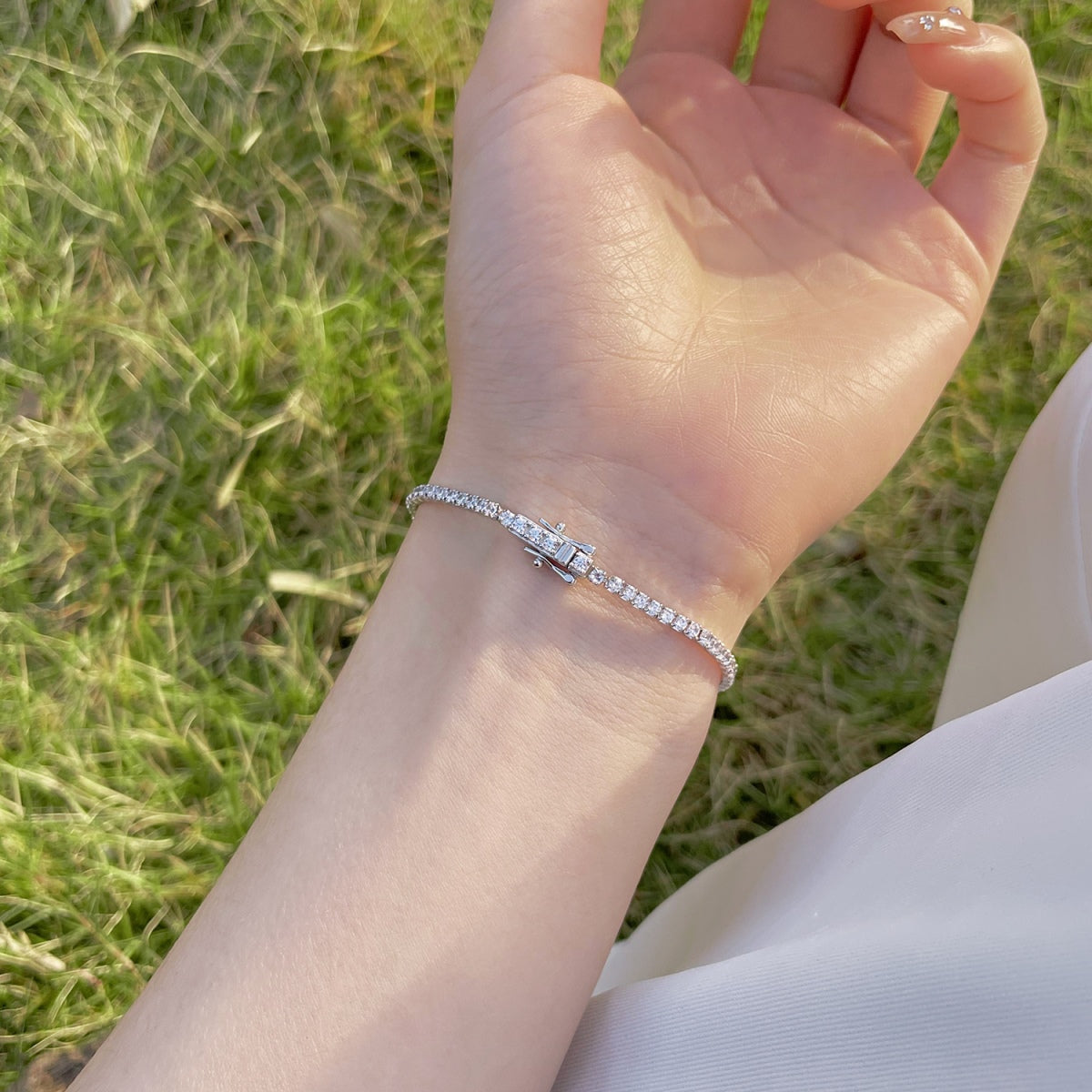 [Lumi Jewellery]Radiant Colorful Round Cut Party Bracelet
