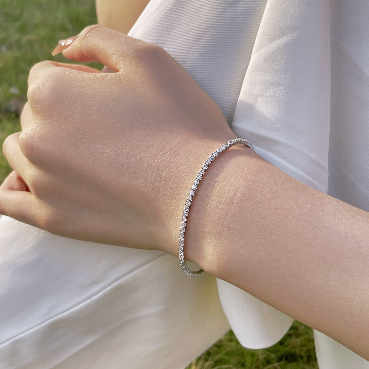 [Lumi Jewellery]Radiant Colorful Round Cut Party Bracelet