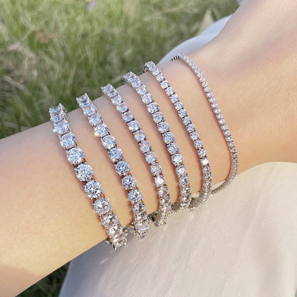 [Lumi Jewellery]Luxurious Ornate Round Cut Tennis Bracelet