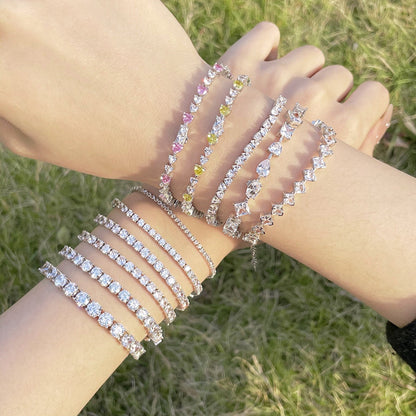 [Lumi Jewellery]Luxurious Ornate Round Cut Tennis Bracelet