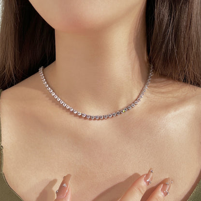 [Lumi Jewellery]Ornate Heart Cut Tennis Necklace
