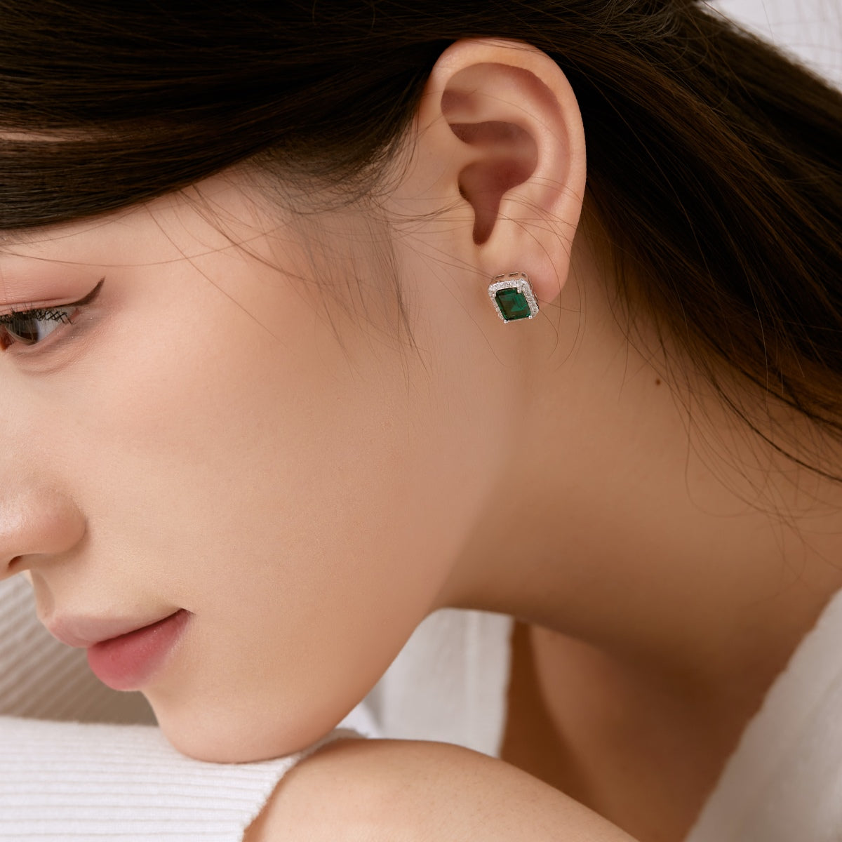 [Lumi Jewellery]Luxurious Dainty Emerald Cut Banquet Earrings