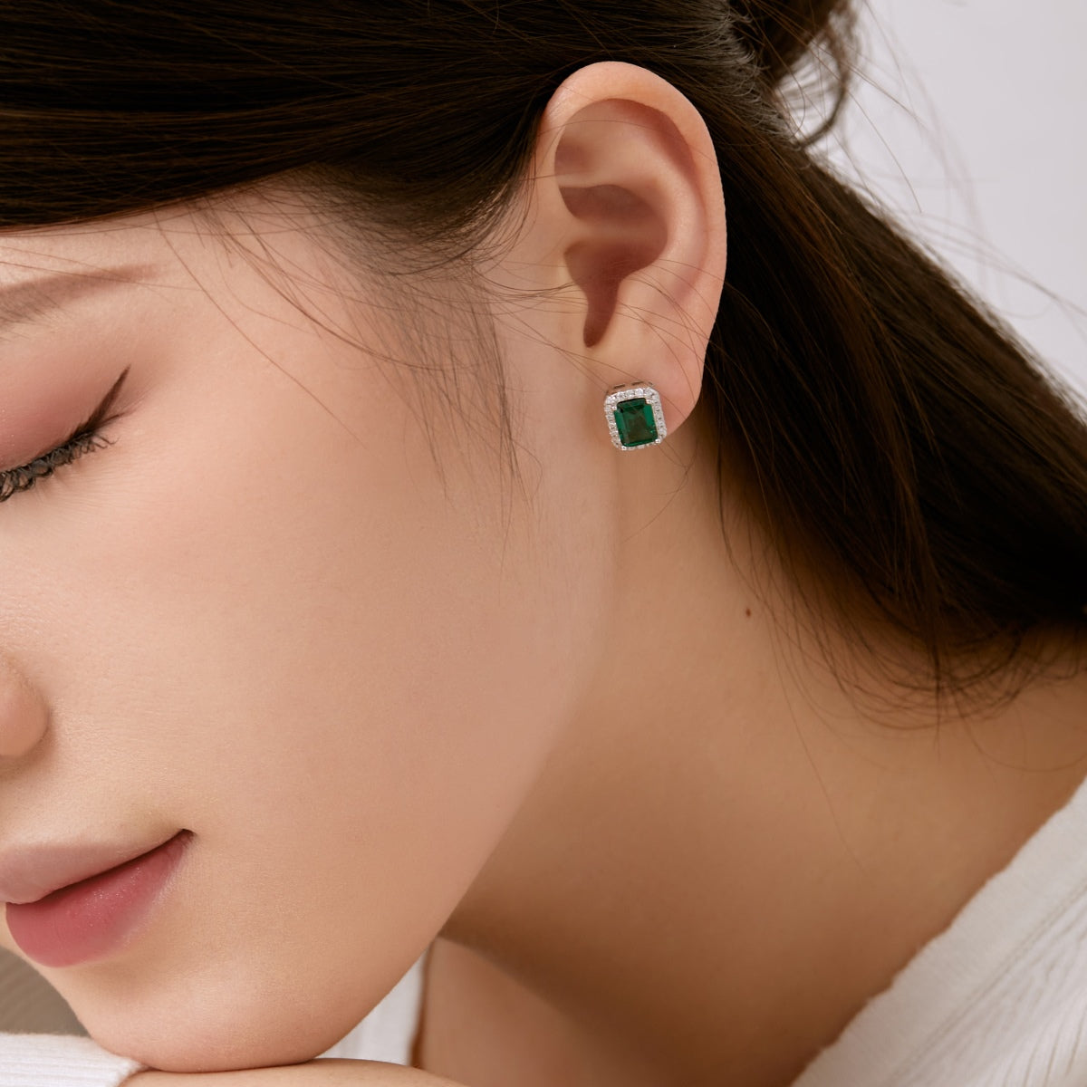 [Lumi Jewellery]Luxurious Dainty Emerald Cut Banquet Earrings