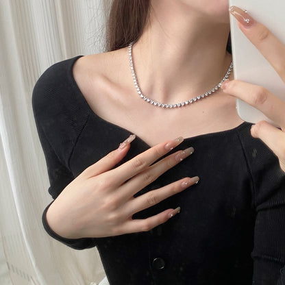 [Lumi Jewellery]Ornate Heart Cut Tennis Necklace