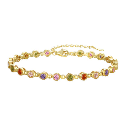 [Lumi Jewellery]Sparkling Exquisite Round Cut Party Bracelet