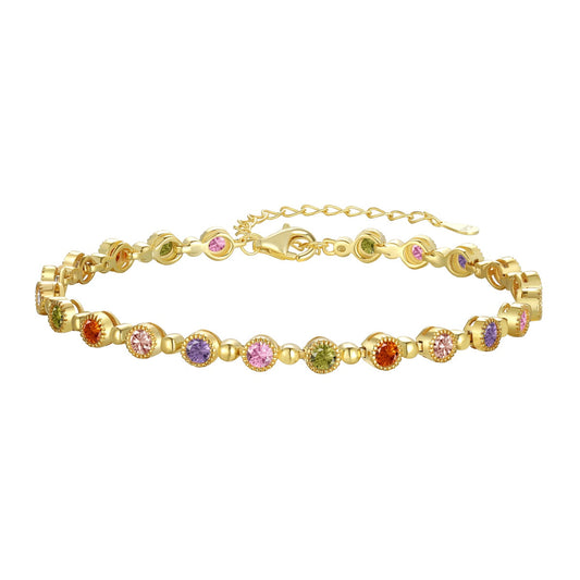 [Lumi Jewellery]Sparkling Exquisite Round Cut Party Bracelet