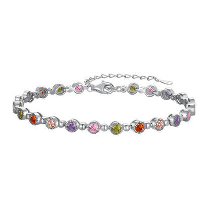 [Lumi Jewellery]Sparkling Exquisite Round Cut Party Bracelet