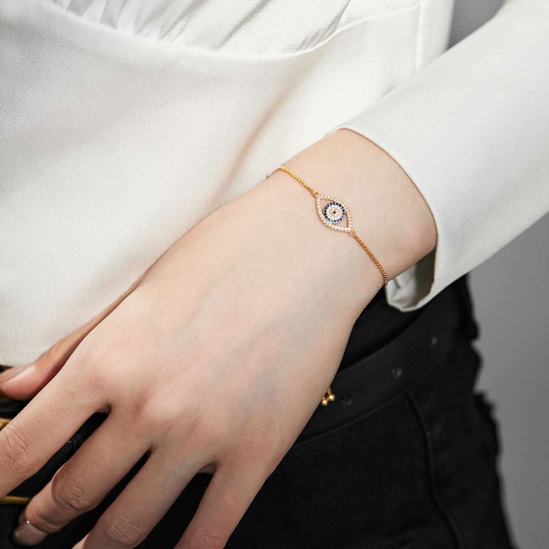 [Lumi Jewellery]Dazzling Eye Shape Necklace