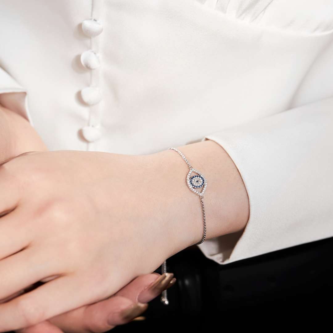 [Lumi Jewellery]Dazzling Eye Shape Necklace