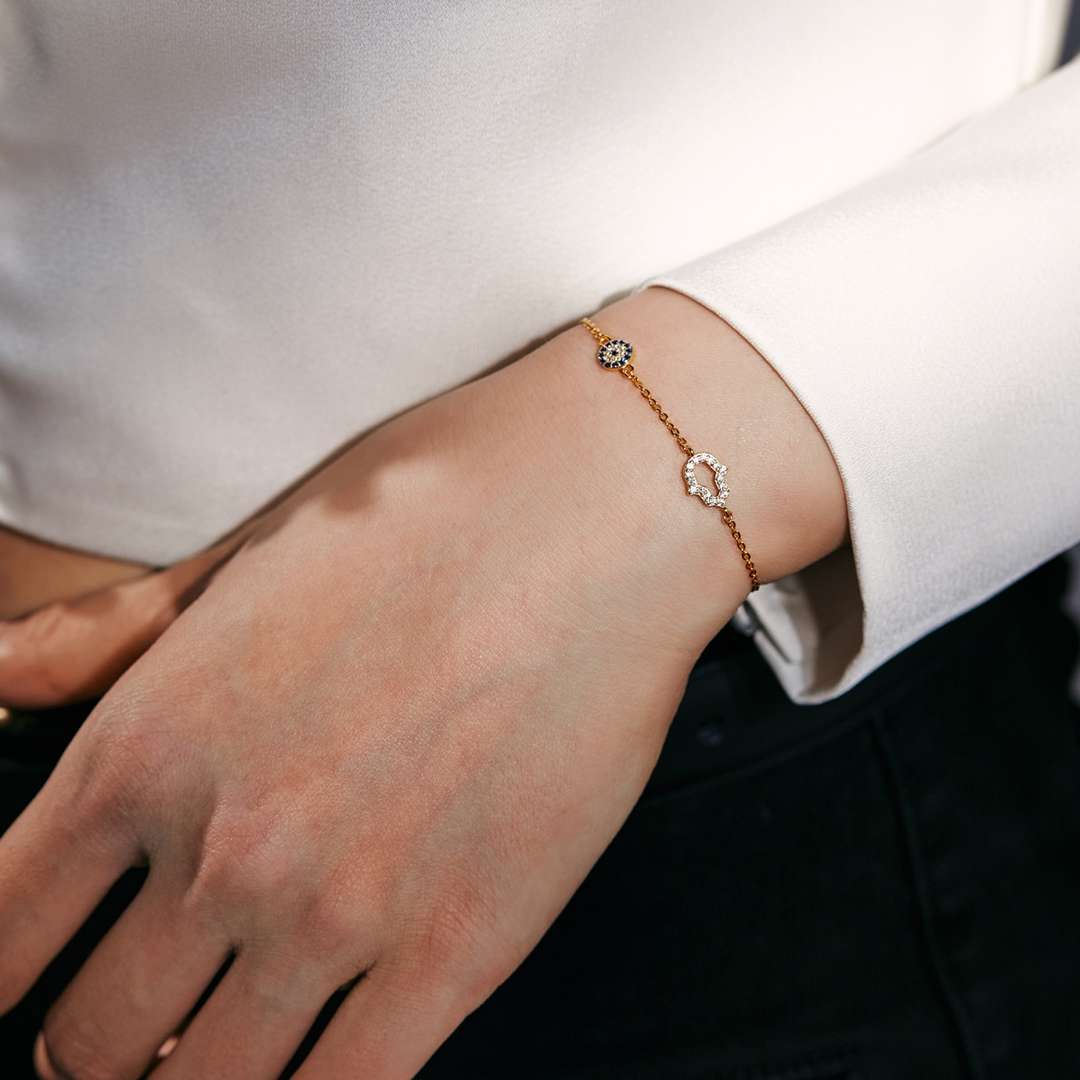 [Lumi Jewellery]Gost Shape & Round Shape Necklace