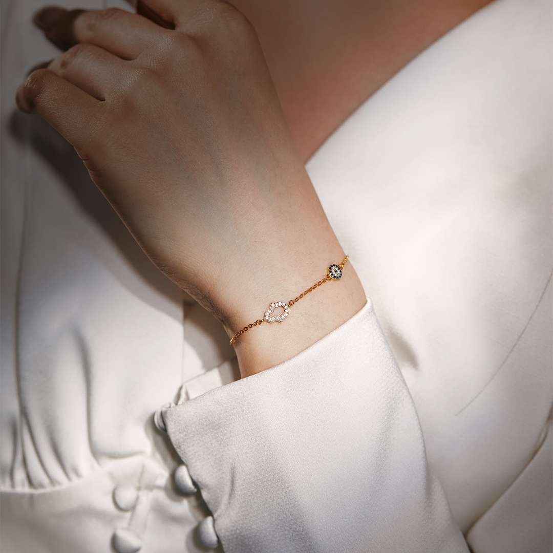 [Lumi Jewellery]Gost Shape & Round Shape Necklace