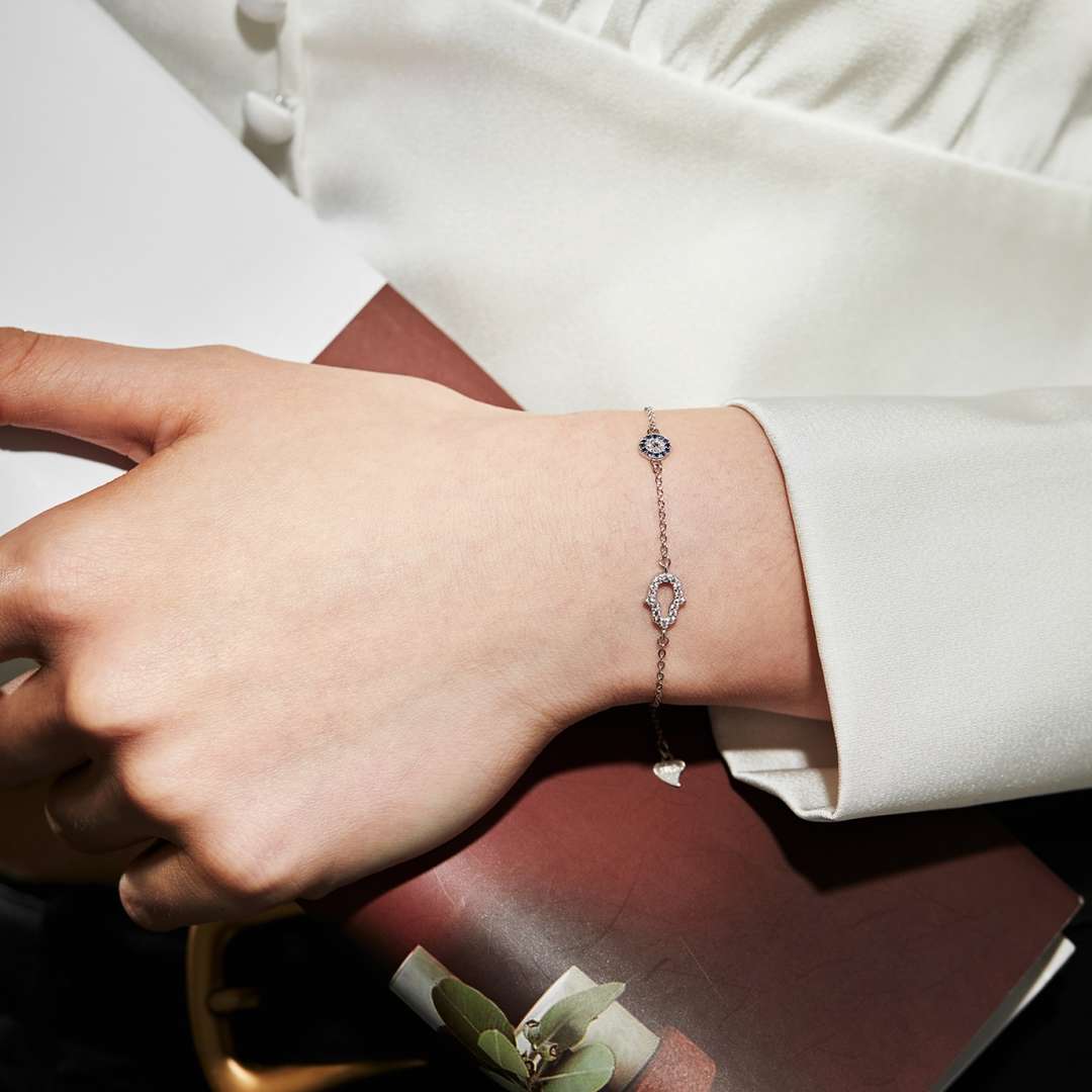 [Lumi Jewellery]Gost Shape & Round Shape Necklace
