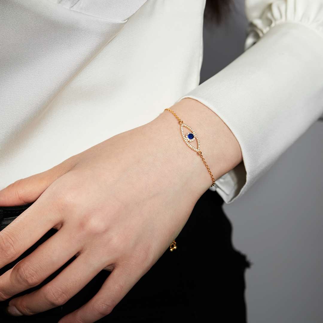 [Lumi Jewellery]Devil's Eye Hollow Design Bracelet